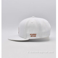 6 pannello tappo a snapback bianco con piastra metallica